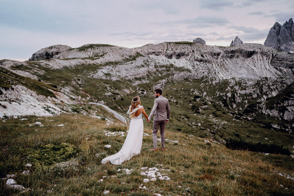 Dolomiten Hochzeitsfotos Berge
